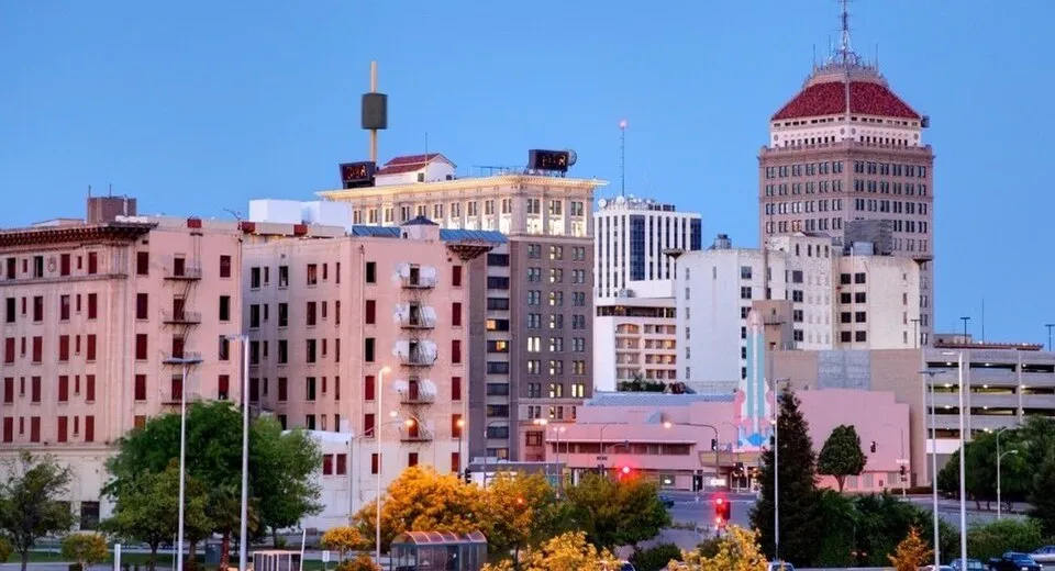 Fresno, California city view